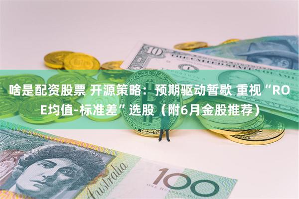 啥是配资股票 开源策略：预期驱动暂歇 重视“ROE均值-标准差”选股（附6月金股推荐）