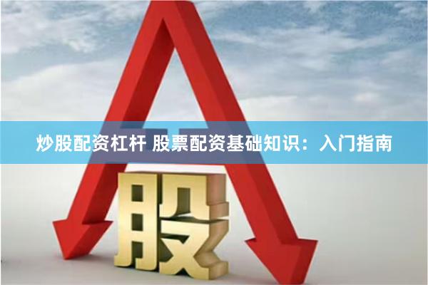 炒股配资杠杆 股票配资基础知识：入门指南